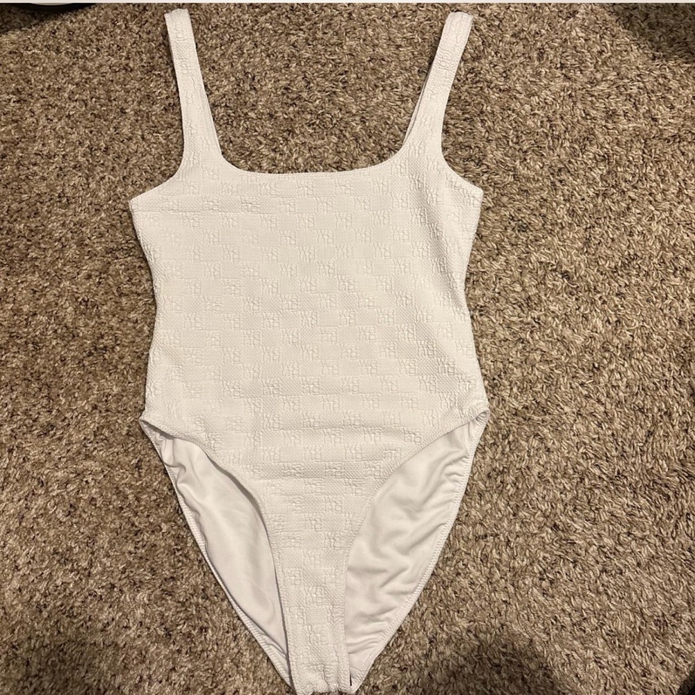 Alexander Wang White Textured Fabric